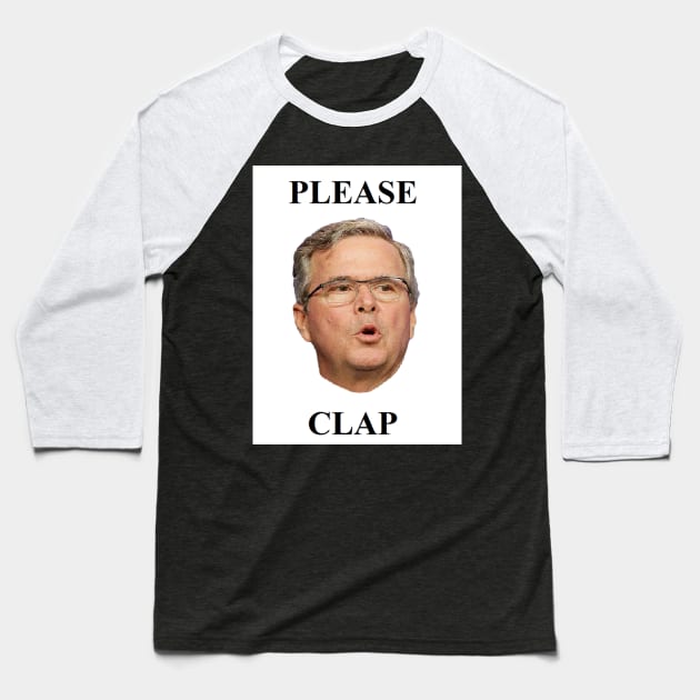 PLEASE CLAP Baseball T-Shirt by catDesigns